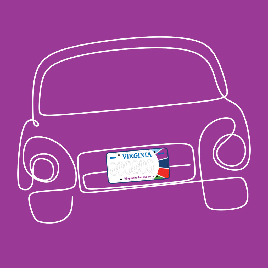 VCA Matrícula Coche MagentaBkgd